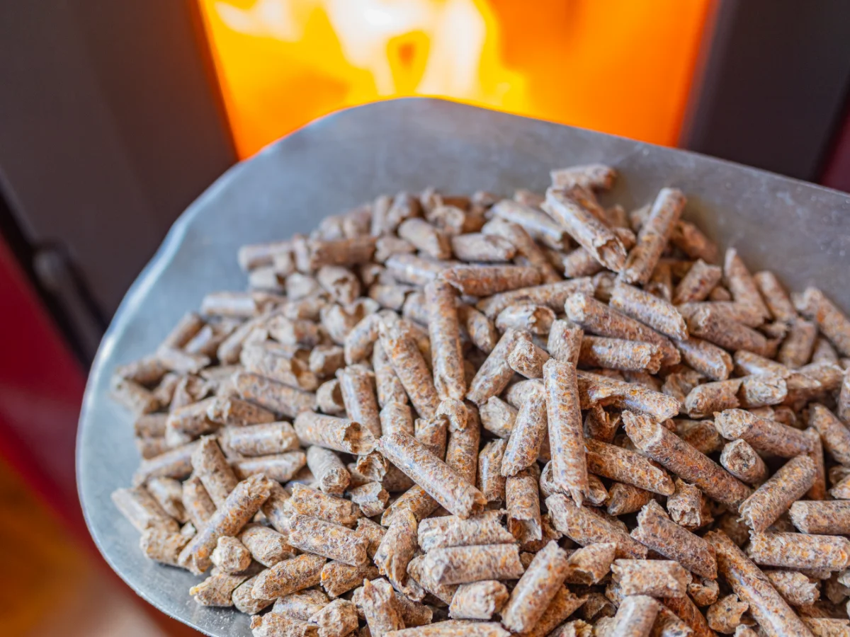 Hochwertige Holzpellets in der Hand - nachhaltiger Brennstoff für Pelletheizung